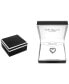 Фото #3 товара Macy's black Diamond Heart 18" Pendant Necklace (1/6 ct. t.w.) in Sterling Silver
