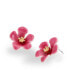 Enamel Tropical Flower Stud Earrings