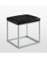 Newton Cube Ottoman with Metal Frame