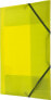 Фото #1 товара Файл с резиновым уголком Tetis Teczka PP A4 жёлтая