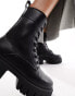 Фото #2 товара ASOS DESIGN Anchor chunky lace up boots in black