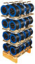 Brennenstuhl BN-HASP06 - 15 m - 4 AC outlet(s) - Blue,Black - Metal,Plastic