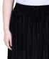 Women's Knee Length Velvet Skirt