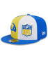 Фото #3 товара Men's Gold, Royal Los Angeles Rams 2023 Sideline 9FIFTY Snapback Hat