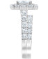 ფოტო #4 პროდუქტის Certified Diamond (4 ct. t.w.) Emerald Halo Bridal Set in 18k White, Yellow or Rose Gold