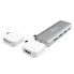 Фото #1 товара j5create JCD387 - USB 3.2 Gen 1 (3.1 Gen 1) Type-C - 100 W - Silver - White - MicroSD (TransFlash) - SD - 4K Ultra HD - 60 Hz
