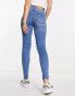 Женские джинсы Noisy May Callie Skinny-Jeans in Hellblau mit hohem Bund W32 L30 - фото #6