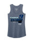 ფოტო #2 პროდუქტის Women's Navy Chase Elliott Racer Back Tank Top