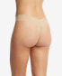 Фото #3 товара Women's Breathe Natural Thong 3 Pack Underwear, 6J1661B3PK