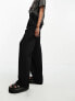 ASOS DESIGN Tall wide leg trouser in black