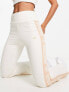 Фото #3 товара adidas Originals 'ski chic' flared rib leggings in oatmeal