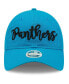 Фото #3 товара Women's Blue Carolina Panthers Script 9Twenty Adjustable Hat