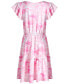 Big Girls Spring Splash Tie-Dyed Tiered Dress, Created for Macy's