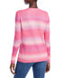 Фото #2 товара C by Bloomingdale's Ombre Stripe Long Sleeve Sweater Pink Size M