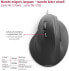 Hama EMW-500L Wireless Mouse for Left-Handed Users, Ergonomic Mouse Mat, Comfort Wrist Rest (Dimensions 200 x 230 x 21 mm) Black