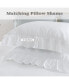 Soft Washed Microfiber Ruffle Duvet Cover Set, Queen