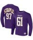 ფოტო #1 პროდუქტის Men's NFL X Staple Purple Minnesota Vikings Core Long Sleeve Jersey Style T-shirt