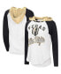 Women's White, Black Vegas Golden Knights MVP Raglan Hoodie T-shirt