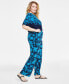 ფოტო #3 პროდუქტის Plus Size Elena Printed Wide-Leg Pants, Created for Macy's