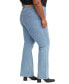 Фото #3 товара Trendy Plus Size 315 Mid-Rise Shaping Bootcut Jeans