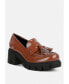 Фото #2 товара Women's Jonah tassels detail chunky loafers