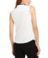 Фото #2 товара Блузка без рукавов Calvin Klein с оборками спереди, размеры для обычного и маленького роста