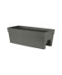 Plastic Rail Planter Rectangular 3527-04 Slate 27 Inch