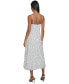 Women's Polka-Dot Pleated A-Line Dress