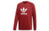 adidas originals三叶草 Trefoil Crew 男子卫衣 男款 红 / Толстовка Adidas originals Trefoil Crew CX1897