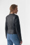 ფოტო #2 პროდუქტის Women's Genuine Leather Quilted Biker Jacket, Black