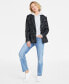 Фото #1 товара Women's Metallic Plaid Tweed Blazer, Created for Macy's