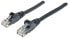 Фото #1 товара Intellinet Network Patch Cable - Cat6 - 2m - Black - CCA - U/UTP - PVC - RJ45 - Gold Plated Contacts - Snagless - Booted - Lifetime Warranty - Polybag - 2 m - Cat6 - U/UTP (UTP) - RJ-45 - RJ-45