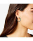 Womens Turquoise Bead Hoop Earrings - Gold Or Silver Tone Turquoise Hoop Earrings
