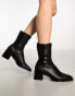 & Other Stories heeled ankle boots in black