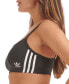 Фото #3 товара Топ спортивный adidas женский бра-топ 3-Stripes Scoop Bralette 4A4H00