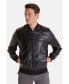 ფოტო #9 პროდუქტის Men's Leather Jacket, Black