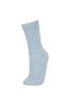 Kadın 5'li Pamuklu Uzun Çorap B8439axns