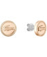 Women's Memento Carnation Gold IP Plated Earrings