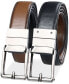 ფოტო #4 პროდუქტის Men's Faux-Leather Stretch Reversible Compression Lock Belt