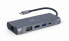 Фото #1 товара Переходник Gembird A-CM-COMBO7-01 USB 3.2 Gen 1 (3.1 Gen 1) Type-A - 100 W - Grey - MicroSD (TransFlash) - SD - 30 Hz - 3.5mm - HDMI - RJ-45 - USB 3.2 Gen 1 (3.1 Gen 1) Type-A - USB 3.2 Gen 1 (3.1 Gen 1) Type-C - VGA