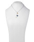 ფოტო #2 პროდუქტის Sterling Silver & 18k Gold-Plated Vermeil Nautical Logo Charm 17" Lariat Necklace