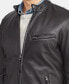 ფოტო #7 პროდუქტის Men's Café Racer Leather Jacket