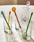 Фото #1 товара Pack of multicoloured borosilicate glass spoons (pack of 6)