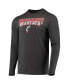 ფოტო #2 პროდუქტის Men's Red, Heathered Charcoal Distressed Cincinnati Bearcats Meter Long Sleeve T-shirt and Pants Sleep Set