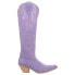 Фото #1 товара Dingo Thunder Road Embroidered Snip Toe Cowboy Womens Purple Casual Boots DI597
