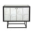 Sideboard Romimex White Black Wood 42 x 92 x 102 cm