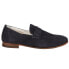 Фото #1 товара Lucchese Navy Snuff Suede Loafer Plain Toe Dress Mens Blue BL4000