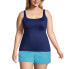 Фото #10 товара Plus Size Long Square Neck Underwire Tankini Swimsuit Top