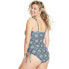 Фото #4 товара Women's Coral Tile Print Flutter Sleeve Medium Coverage One Piece Swimsuit -