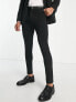 ASOS DESIGN super skinny tux trousers in black